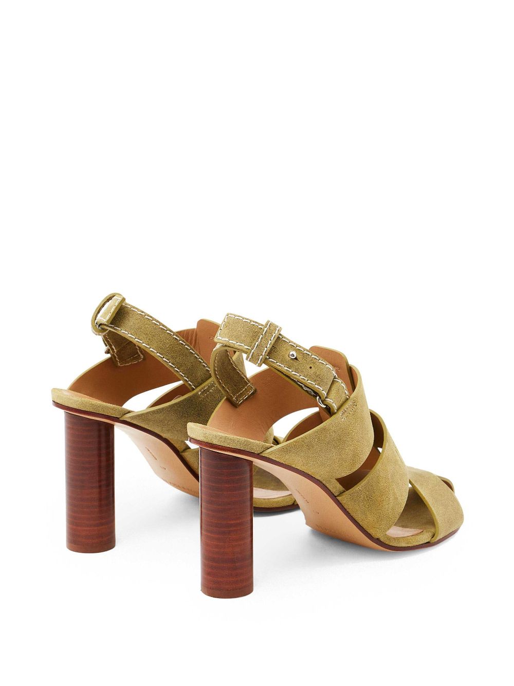 JW Anderson suede heeled sandals Green