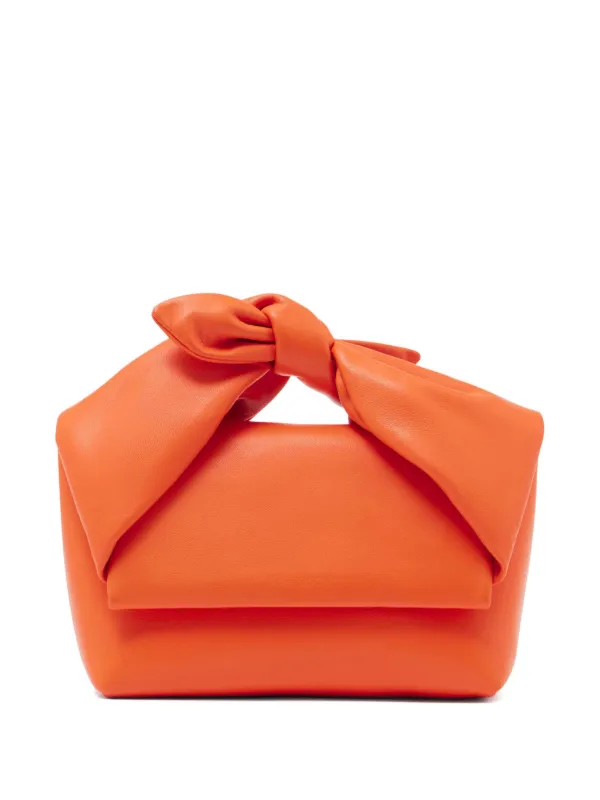 JW Anderson Medium Bow Twister Tote Bag in Orange
