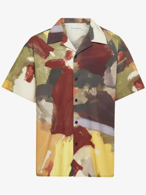 JW Anderson abstract-print cotton shirt