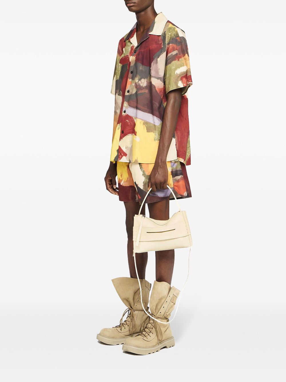 JW Anderson Overhemd met abstracte print - Groen