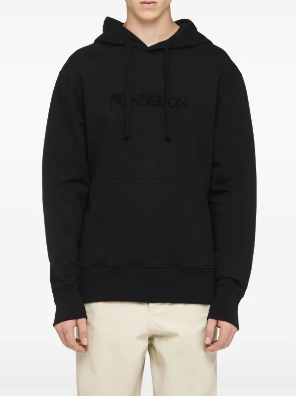 パーカー・フーディ JW Anderson Unisex Logo Embroidered Hoodie Black JW Anderson logo-embroidered Hoodie | Black | FARFETCH