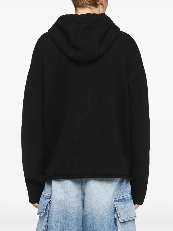 【関税込み】JW Anderson ブラック Anchor ロゴ フーディ KW1345YN0170719_1_96cfc0d9-