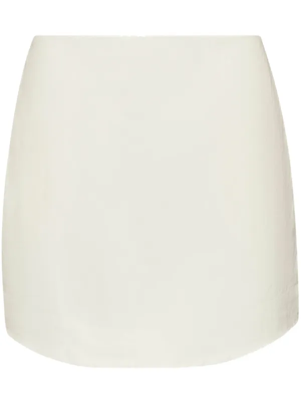 JW Anderson Curved Hem Mini Skirt in White