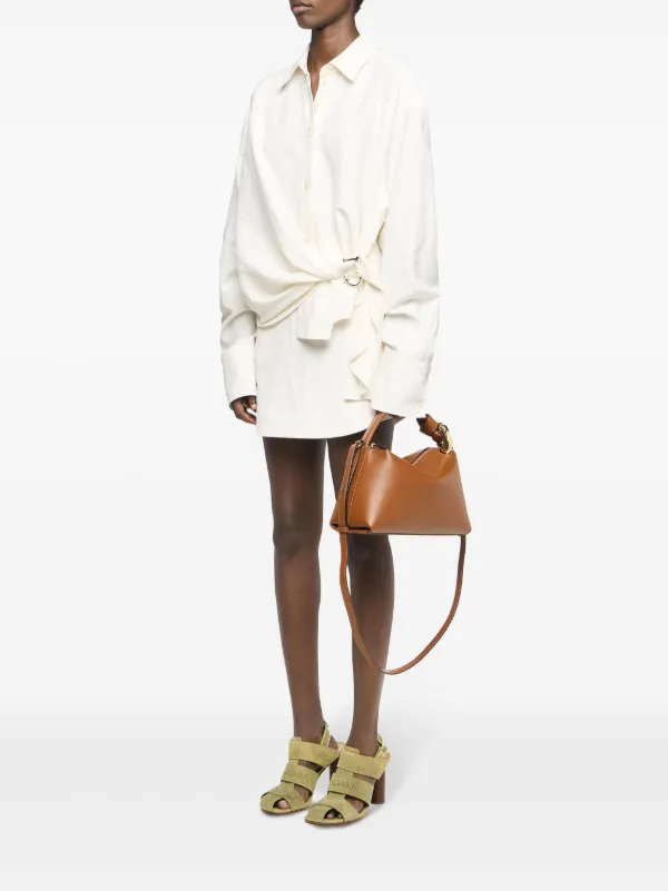 JW Anderson Curved Hem Mini Skirt | White | FARFETCH