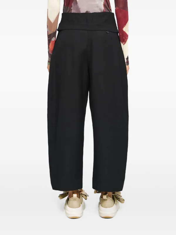 JW Anderson fold-over Trousers | Black | FARFETCH