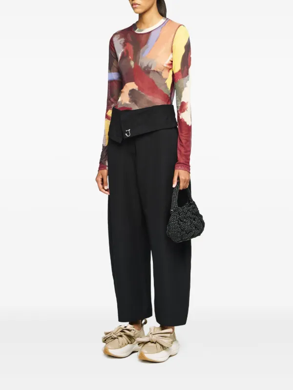 JW Anderson fold-over Trousers | Black | FARFETCH
