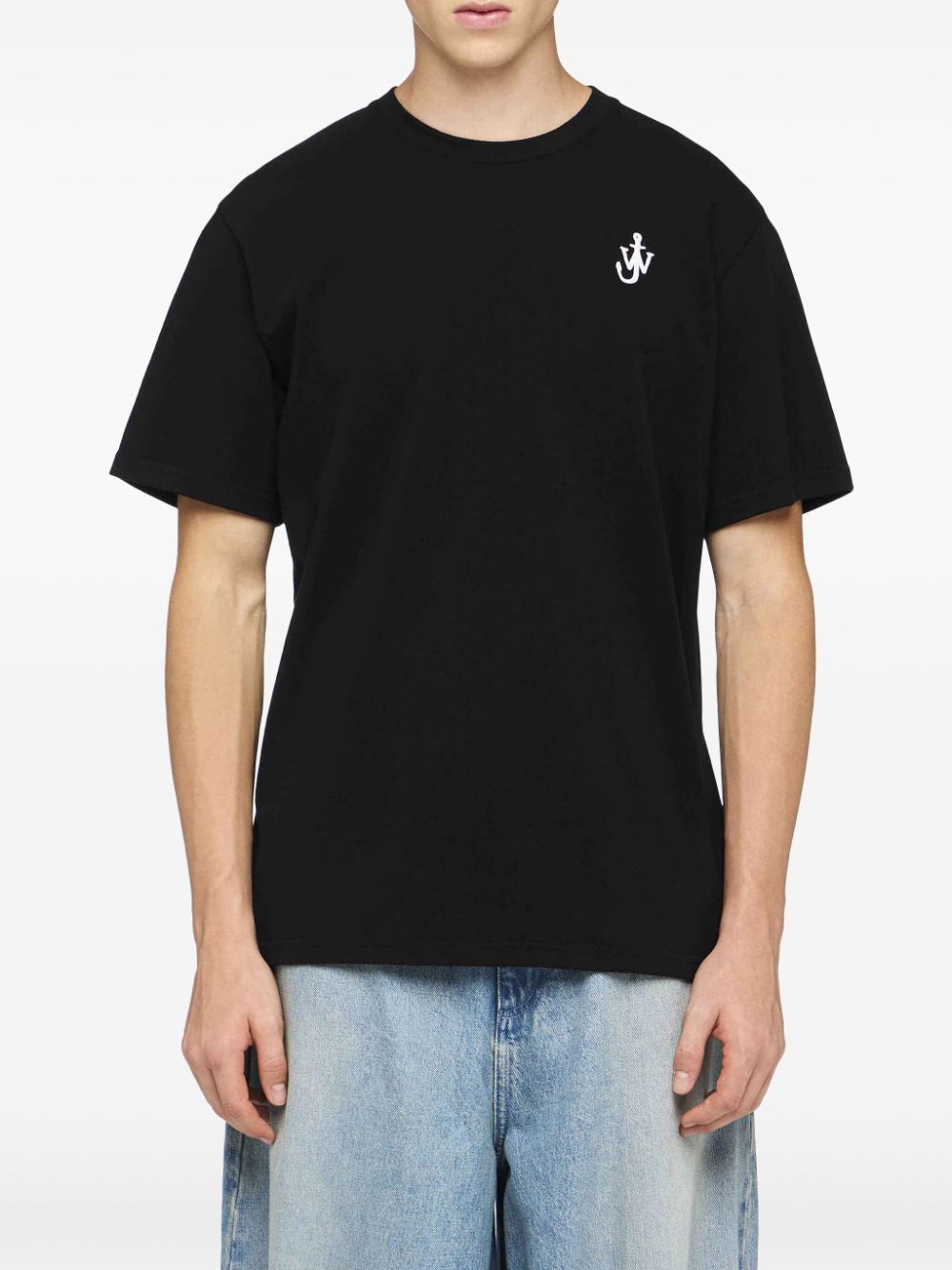 JW Anderson Anchor-embroidered T-shirt Men