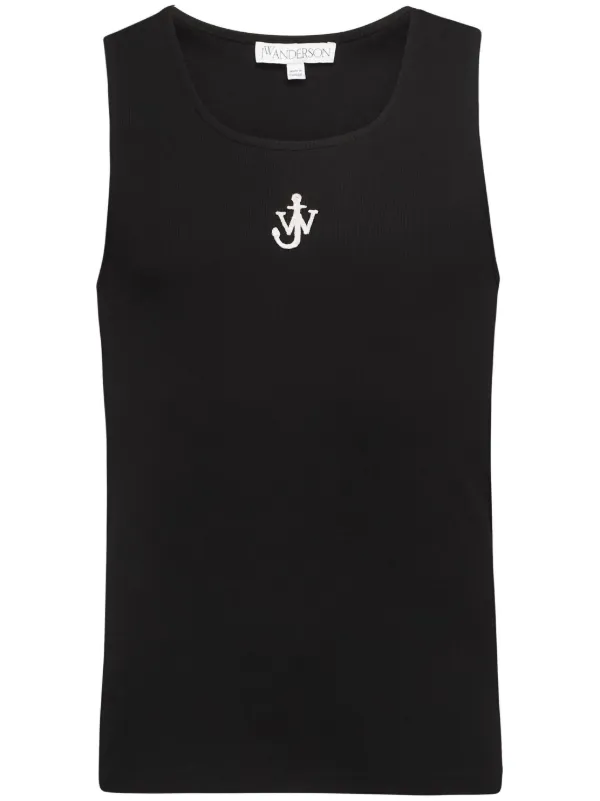 【JA25SS301】JW ANDERSON メンズタンクトップ J00246 PG1512 JW Anderson Anchor タンクトップ | ブラック | FARFETCH JP