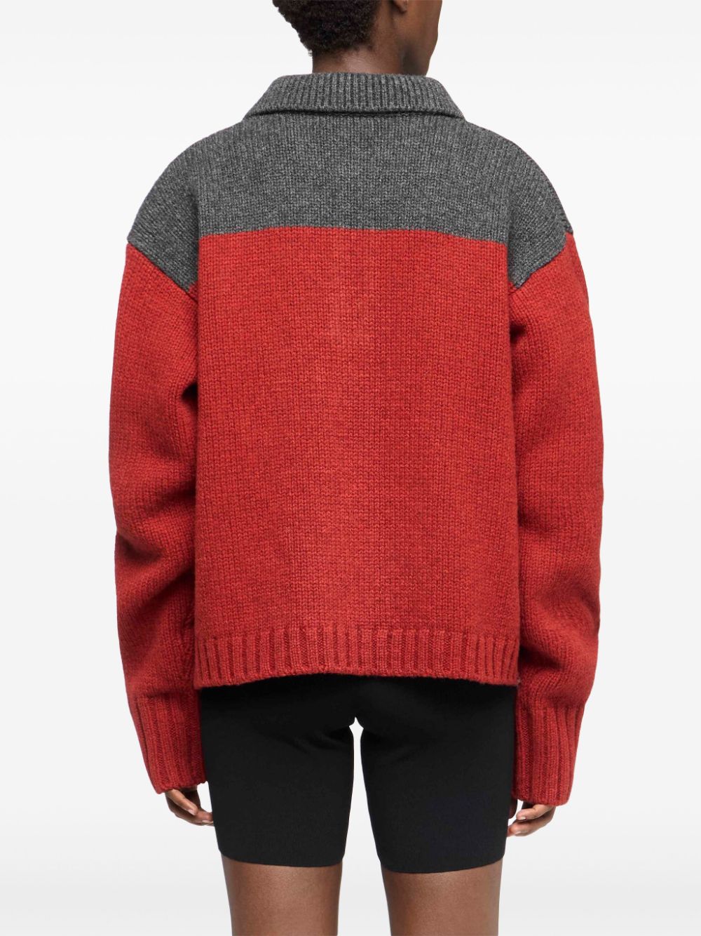 JW Anderson house-intarsia polo jumper Women