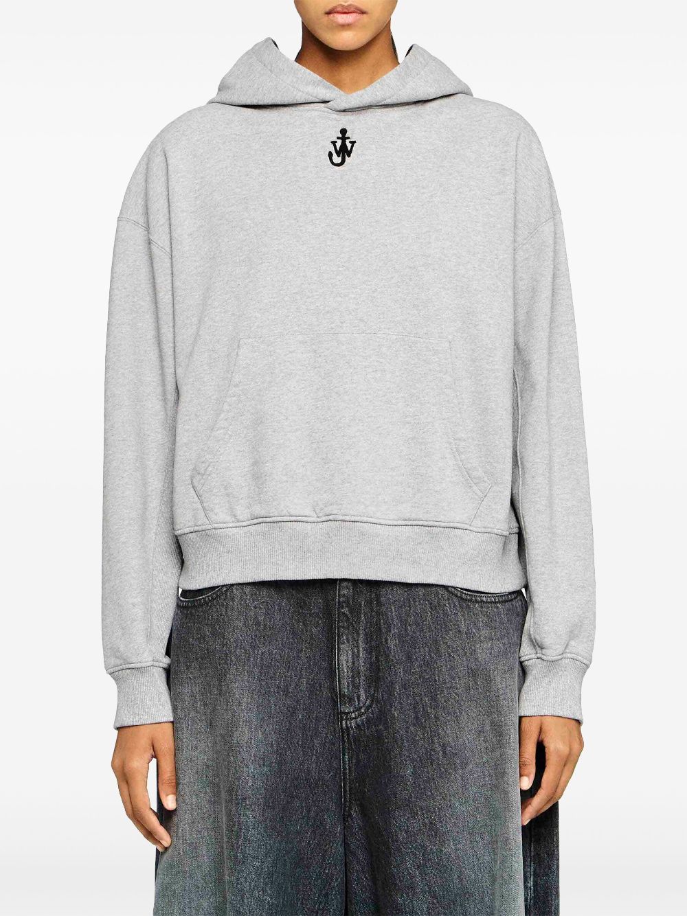 JW Anderson anchor-embroidered hoodie Women