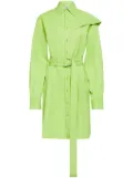 JW Anderson cape-insert shirt dress - Green