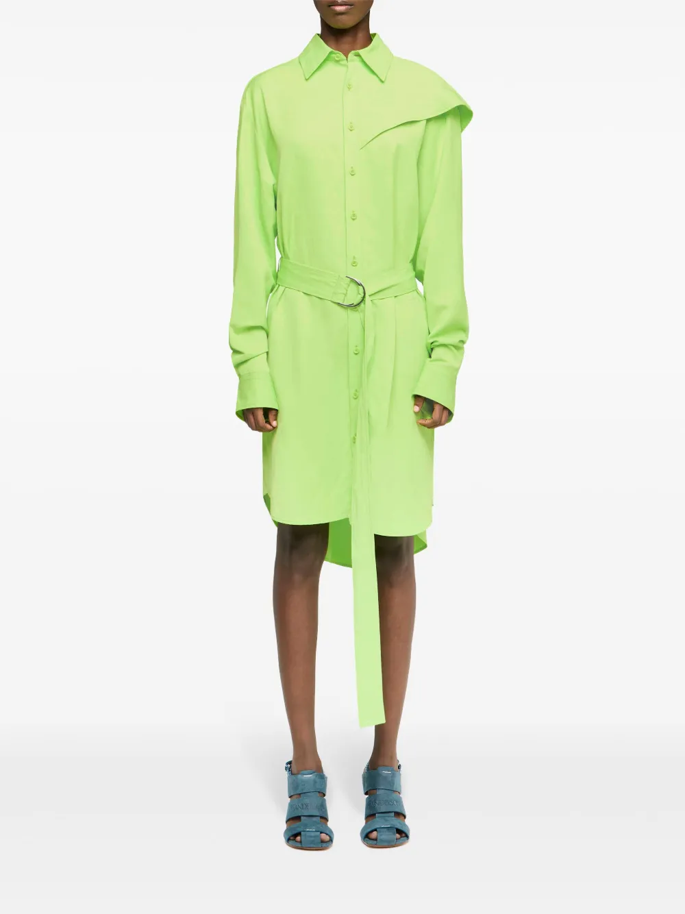 JW Anderson Blousejurk met cape Groen