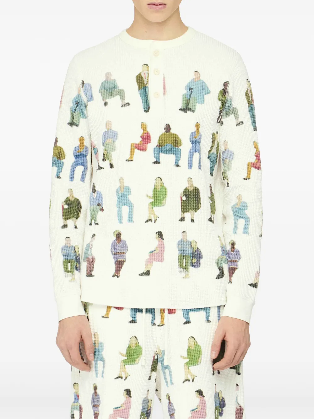 JW Anderson Katoenen trui met wafelpatroon Wit