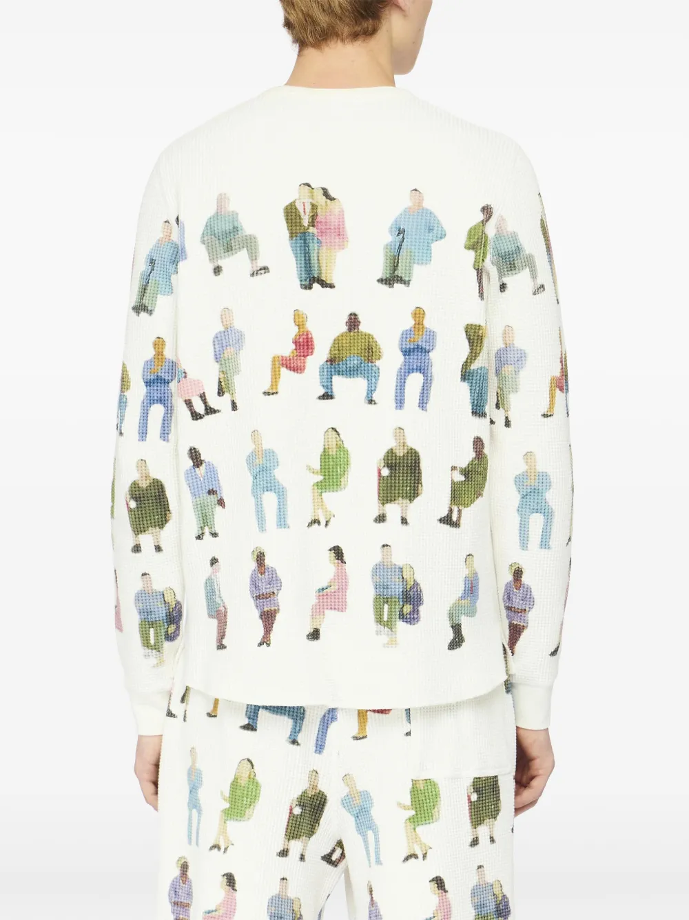 JW Anderson Katoenen trui met wafelpatroon Wit