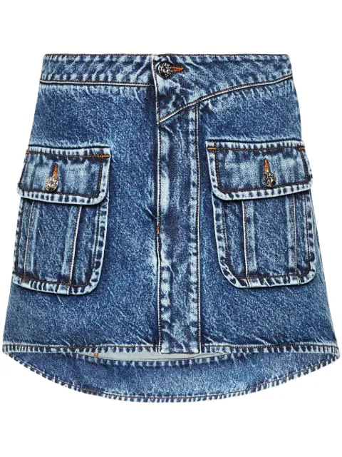 JW Anderson falda corta con diseño curvo