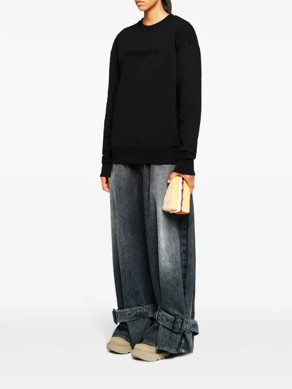 JW Anderson Classic ロゴ スウェットシャツ | ブラック | FARFETCH JP