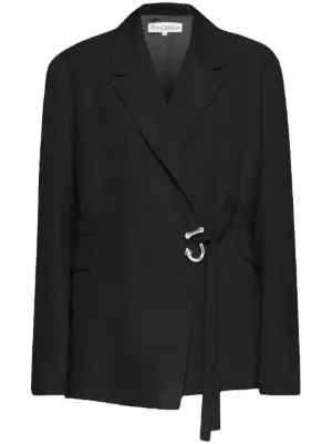 【送料&関税込】J.W. Anderson Viscose Blazer JW Anderson Panelled double-breasted Blazer | Black