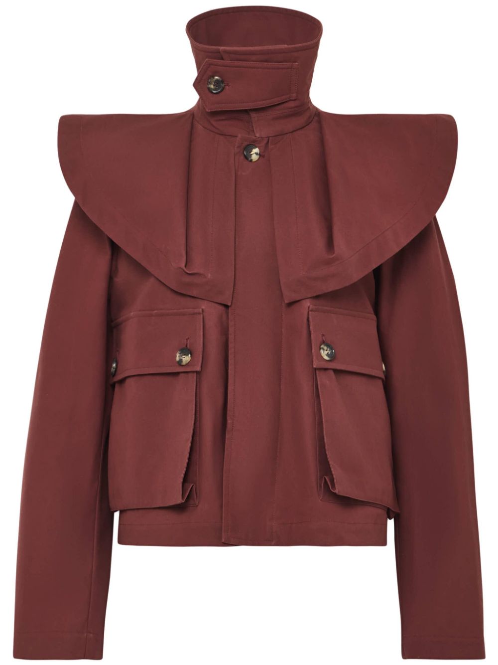 JW Anderson ruffle-detailing jacket - Red