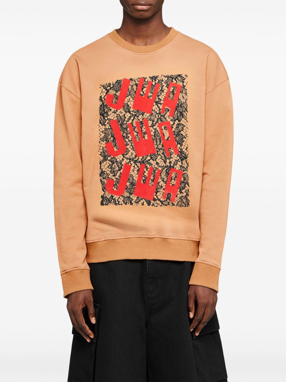 JW Anderson lace-print sweatshirt Men