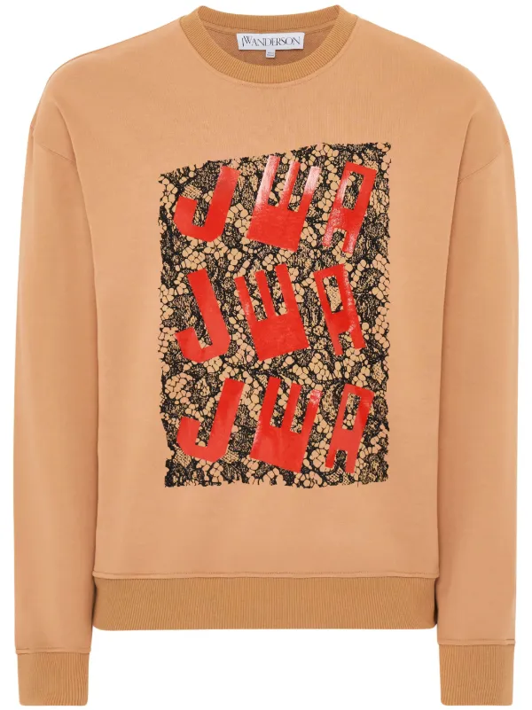 jwanderson スウェット JW Anderson プリント スウェットシャツ | ニュートラル | FARFETCH JP