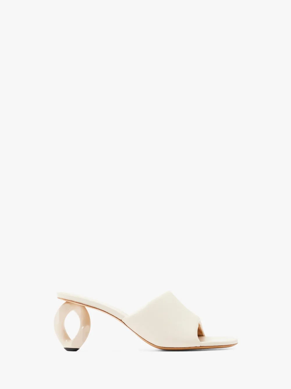 JW ANDERSON CHAIN HEEL LEATHER MULES