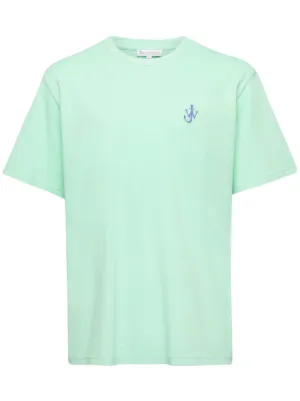 Tシャツ・カットソー JW ANDERSON Men T-shirt Green JT0273PG1551 560 JW Anderson LOGO EMBROIDERY TEE Green | BSTN Store