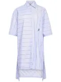 JW Anderson high-low hem shirt dress - Blue