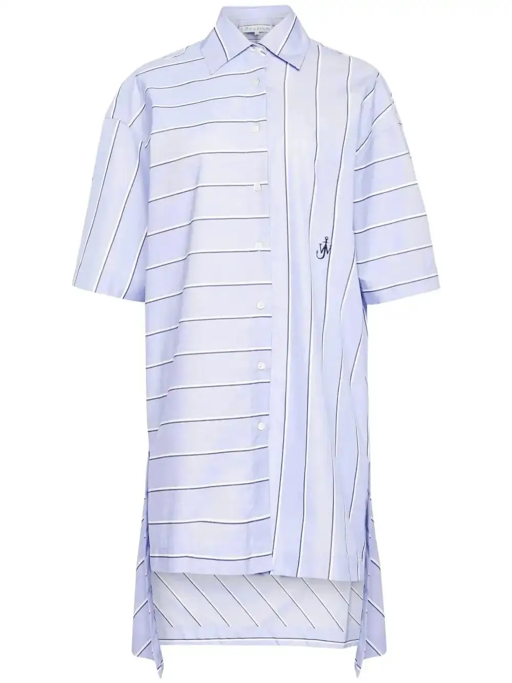 Jw Anderson J.w.anderson Patchwork Dress In Blue