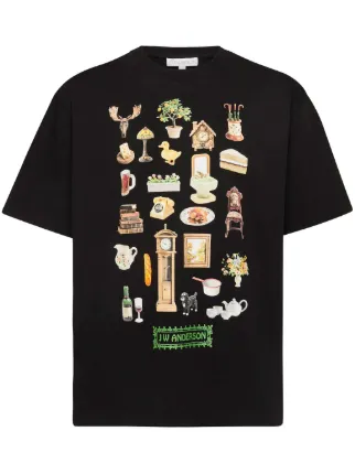 JW Anderson Diorama Tシャツ | ブラック | FARFETCH JP