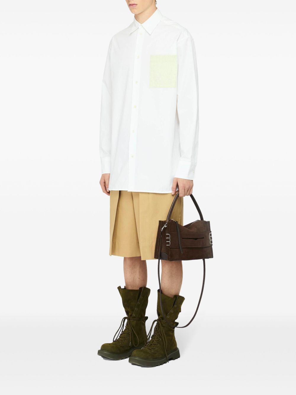 JW Anderson Gevouwen shorts - Beige