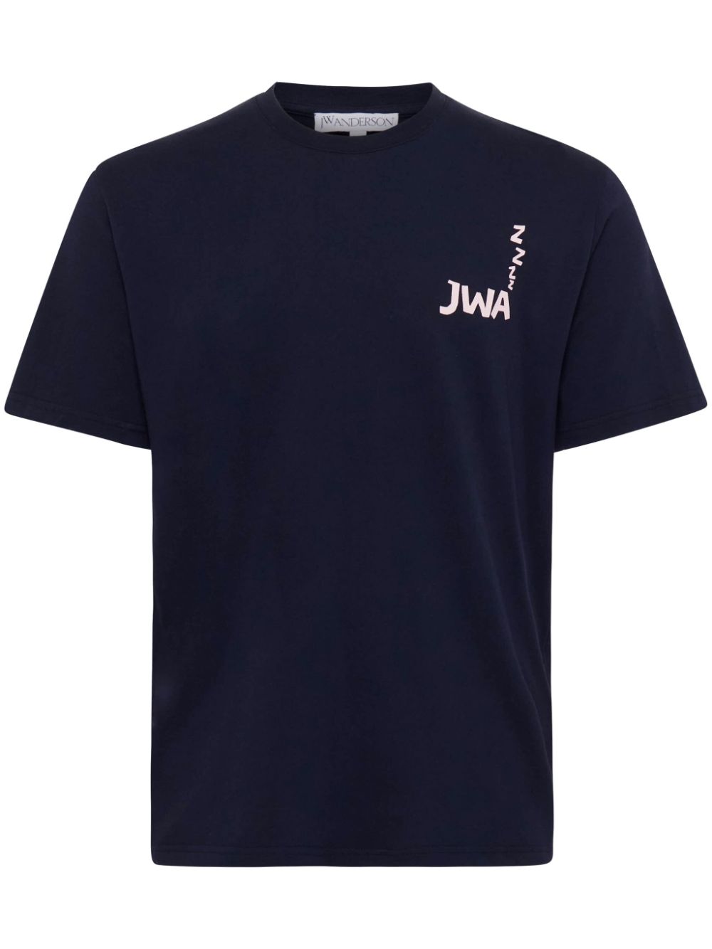 JW Anderson JWA slogan-print T-shirt - Blue