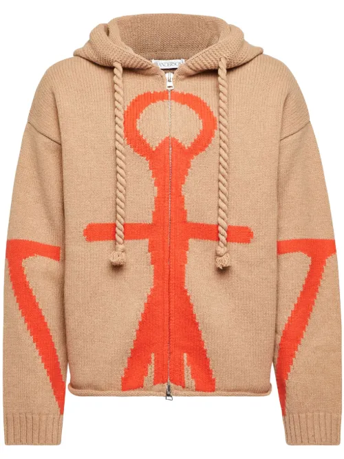 Hoodie à logo ancre - JW Anderson - Modalova
