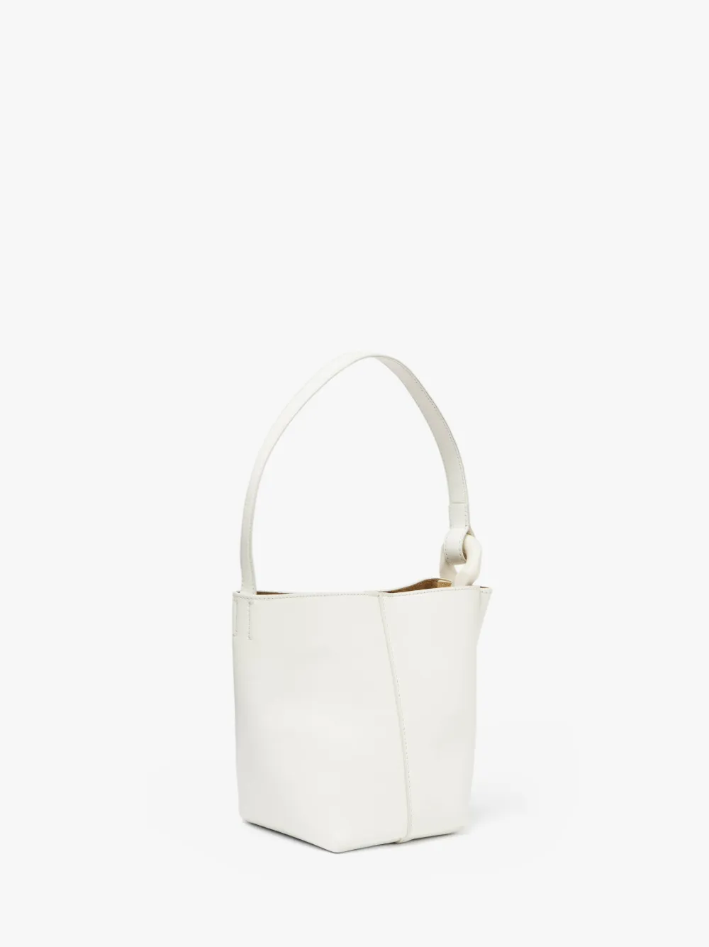 JW ANDERSON SMALL JWA CORNER BUCKET - LEATHER BUCKET BAG 