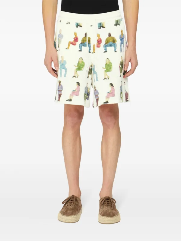 JW Anderson ワッフル ショートパンツ | ホワイト | FARFETCH JP