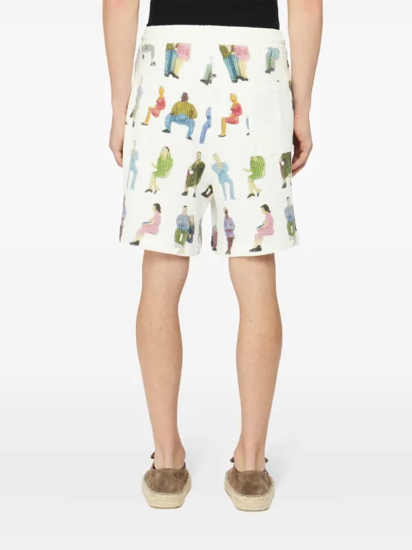 jw anderson   ラッフルショートパンツ JW Anderson ワッフル ショートパンツ | ホワイト | FARFETCH JP