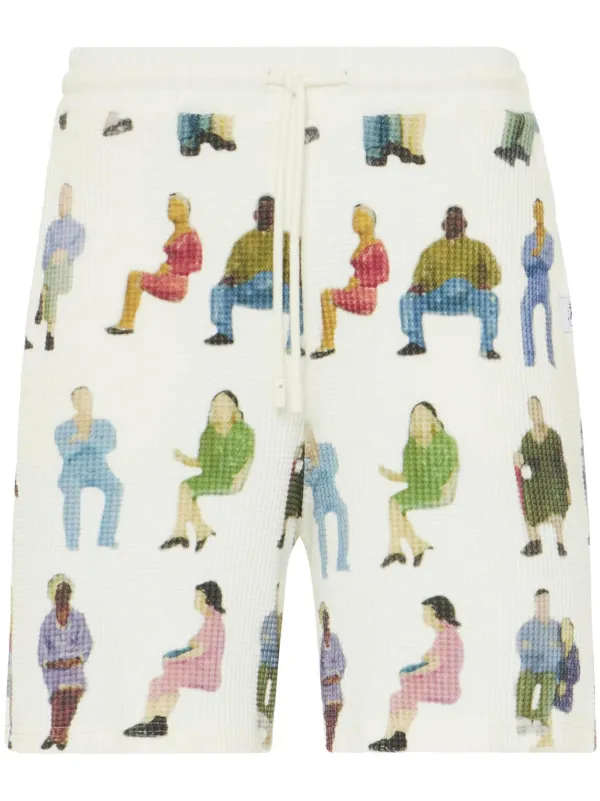 JW Anderson ワッフル ショートパンツ | ホワイト | FARFETCH JP