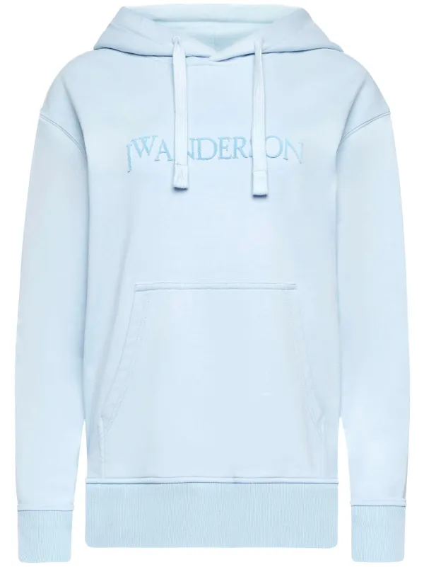 【送料&関税込】J.W. Anderson Hoodie With Embroidered Logo The Pleasing x JW Anderson Logo Hoodie in Grass Green