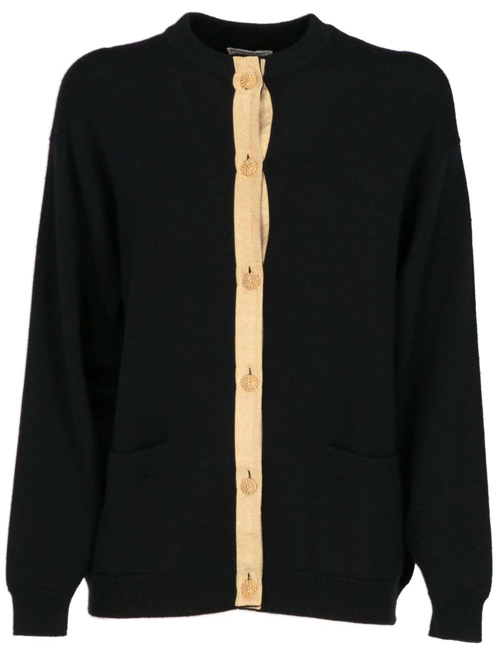 Saint Laurent Pre-Owned 1980s merino cardigan – Black