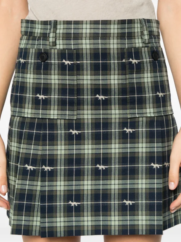Maison Kitsuné ポケットディテール ミニスカート | グリーン