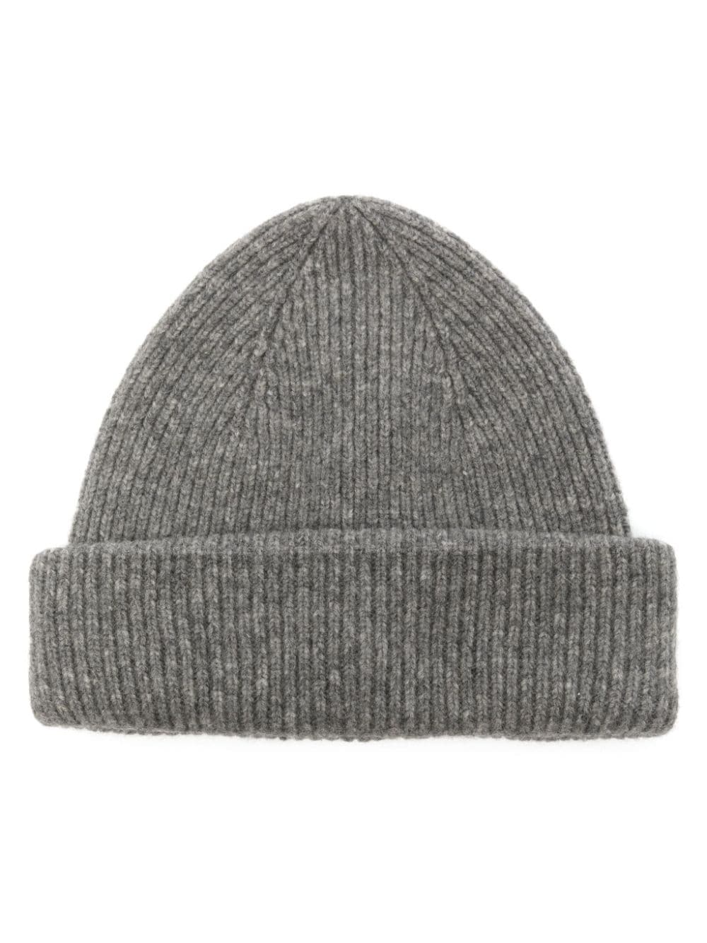 Shop Roberto Collina Ribbed Beanie In Grey