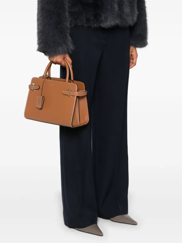 Le Tanneur Mini Sac Cabas Emilie Marron FARFETCH TN