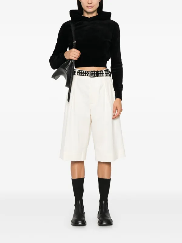 Alexander Wang クロップド パーカー | ブラック | FARFETCH JP