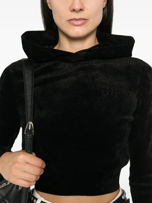 Alexander Wang クロップド パーカー | ブラック | FARFETCH JP