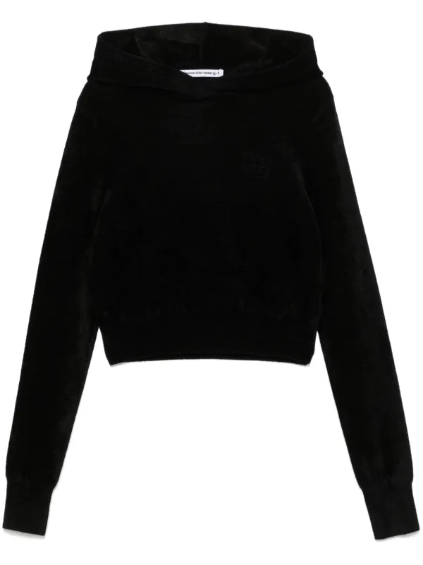 Alexander Wang クロップド パーカー | ブラック | FARFETCH JP