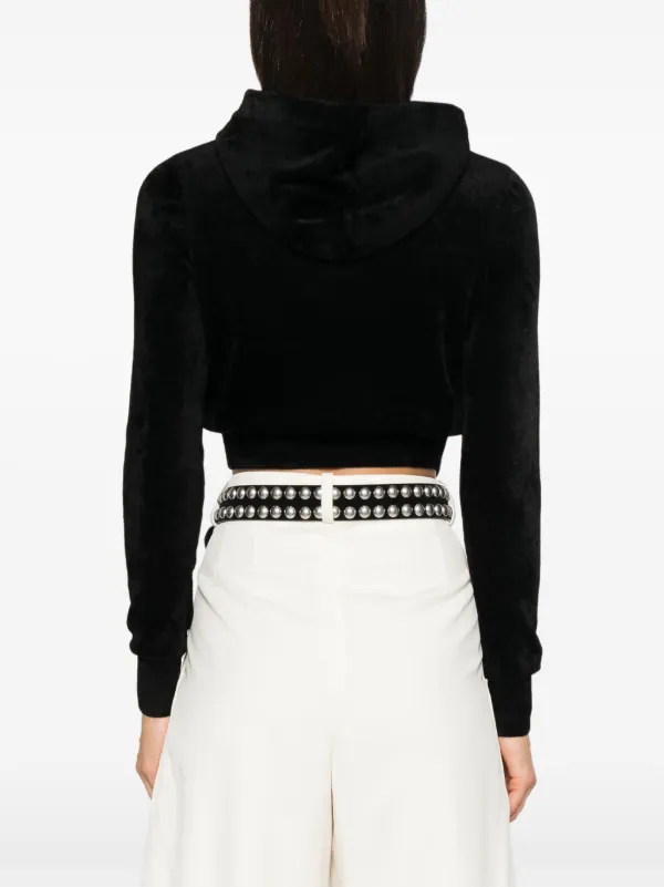 Alexander Wang クロップド パーカー | ブラック | FARFETCH JP