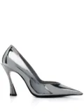 Mugler 95mm Classic Fang pumps - Silver