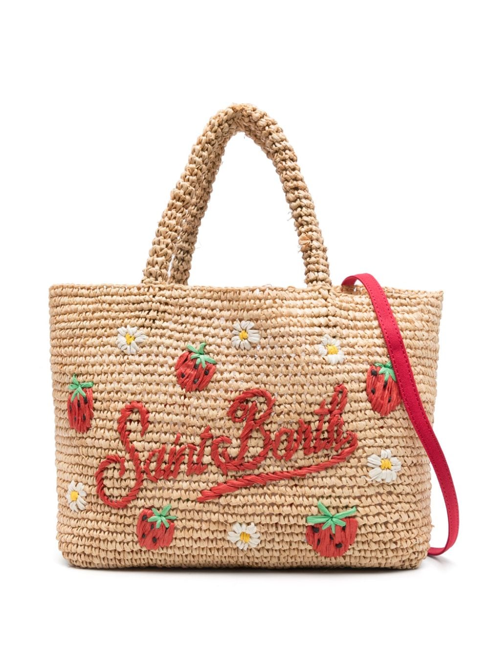 MC2 Saint Barth Kids Raffia Beach shopper Beige