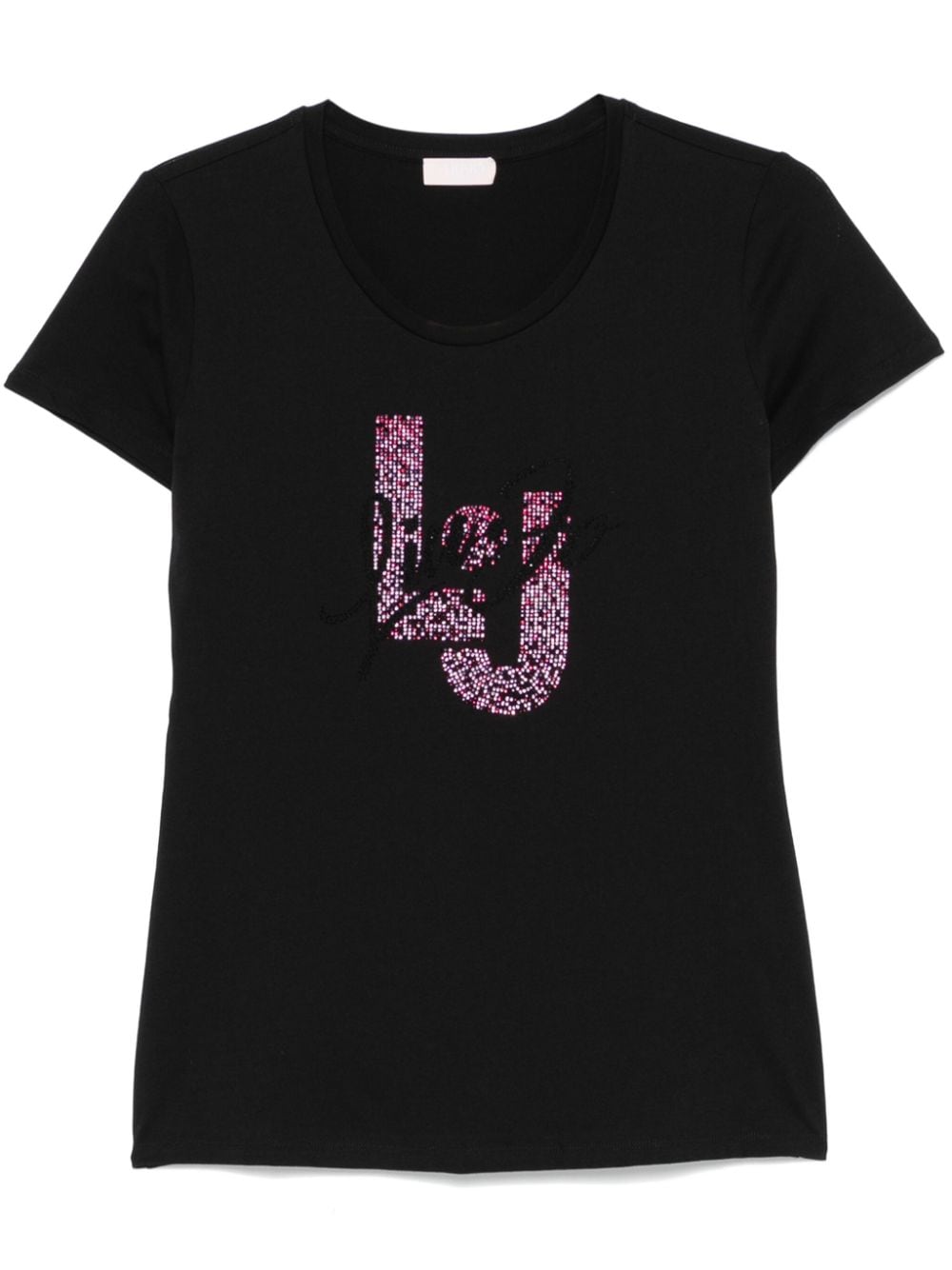 LIU JO T-shirt met stras Zwart