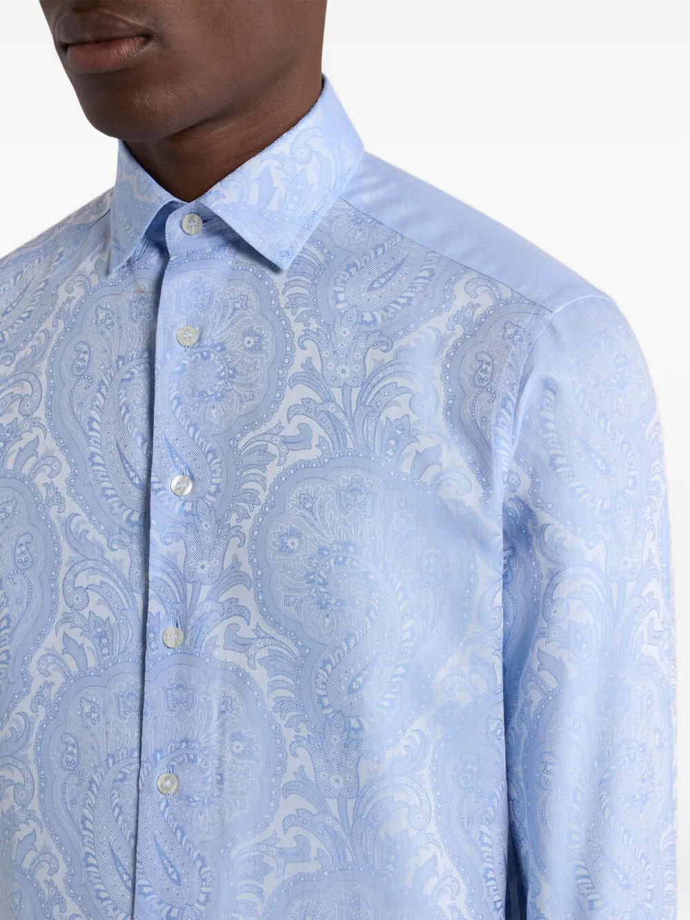 ETRO Roma katoenen overhemd Blauw