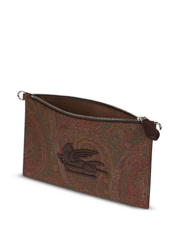 ETRO Pegasoモチーフ ショルダーバッグ | ブラウン | FARFETCH JP